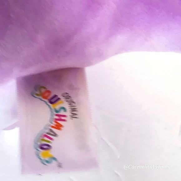 SHON 🦕 FTM Purple Lochness Monster w Green Flower Original Squishmallow ☆ NWT ☆ - Picture 6 of 7